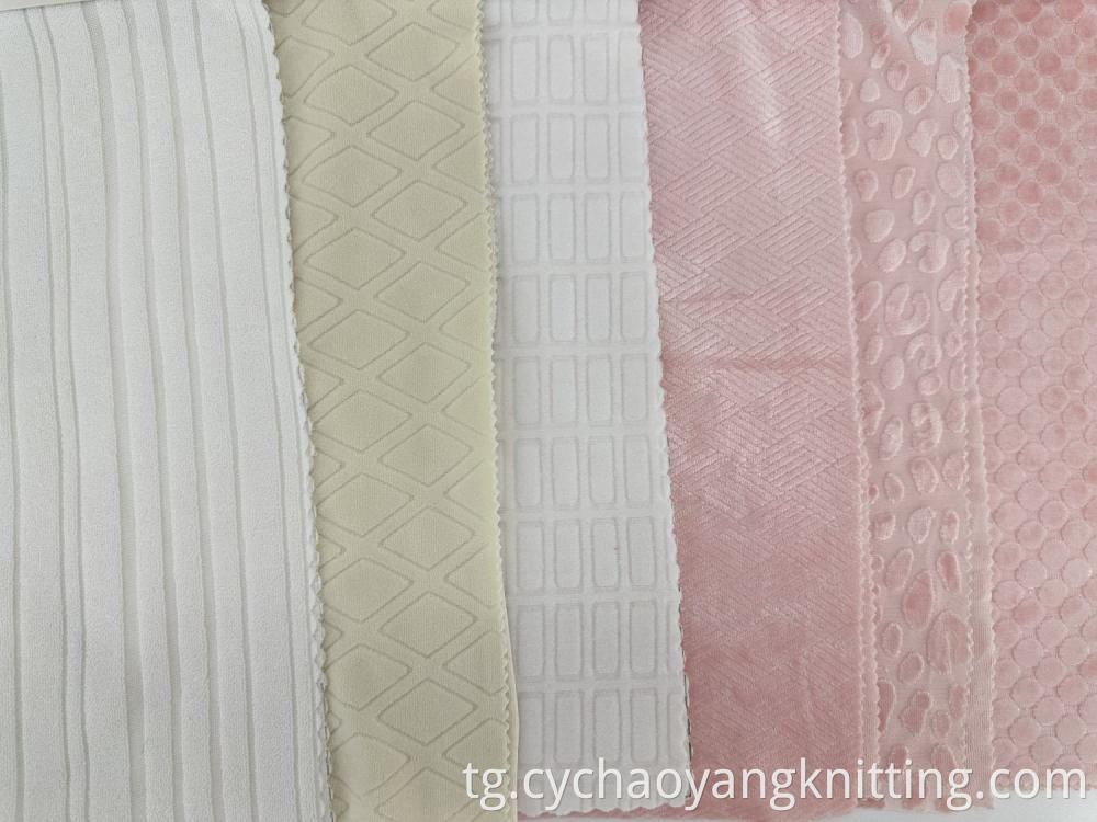 Cotton jacquard velvet